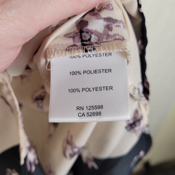 Ellen Tracy Cool dog print button up shirt Size XL Novelty Quirky Retro - Picture 6 of 7